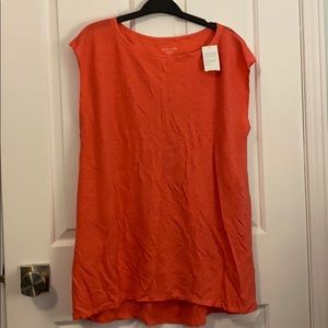 NWT Coral Eileen Fisher linen tshirt size m